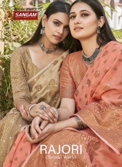 Rajori By Sangam Beautiful Worked Cotton Saree Collection